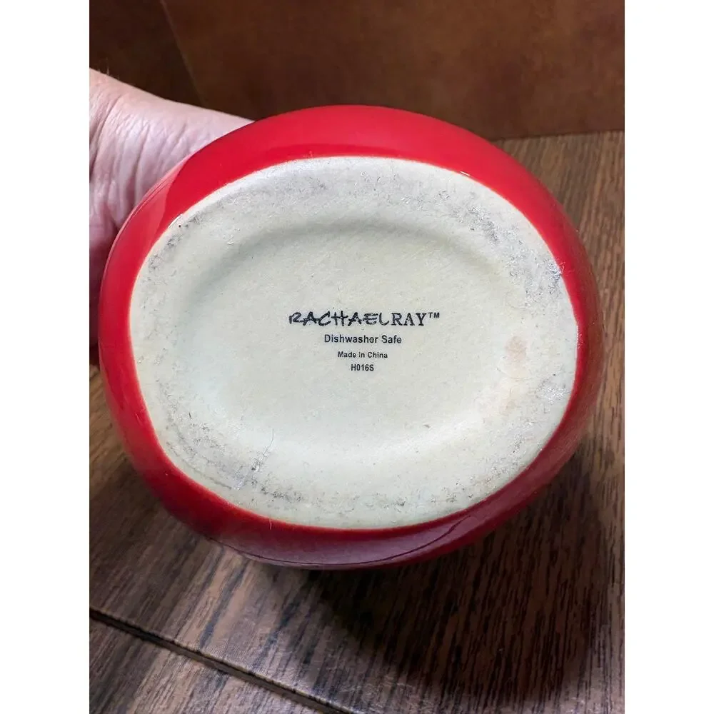 Rachael Ray Cucina EVOO Bottle Stoneware Red 24oz